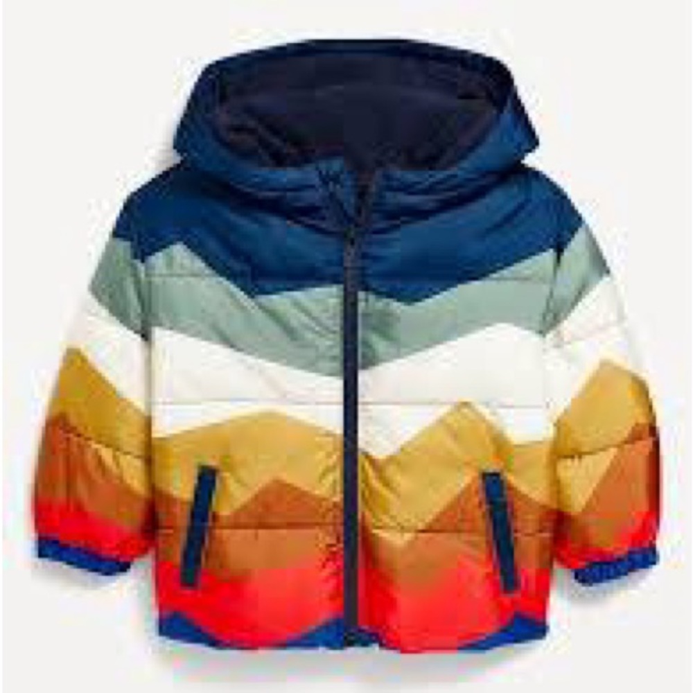 Old Navy water resistant printed puffer jacket 18-24 months